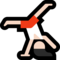 Person Cartwheeling - Light emoji on Microsoft